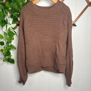 Universal Thread Chunky Knit Brown Sweater medium